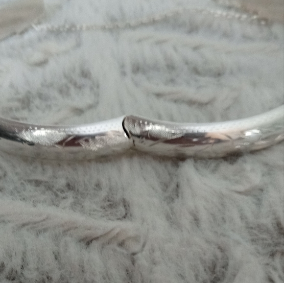 Sterling Silver Bangle Bracelet - Picture 5 of 12